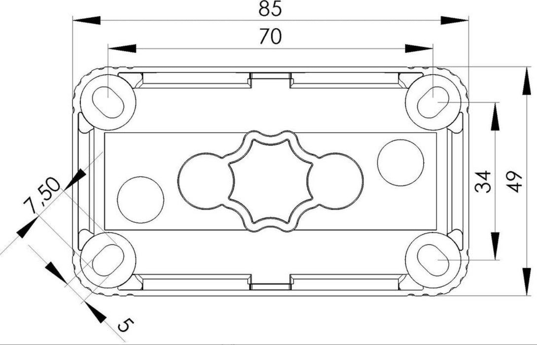 Wiska 10109902 COMBI 206 Junction Box + 3x 3-pole WAGO 221-413 Connectors - White - westbasedirect.com