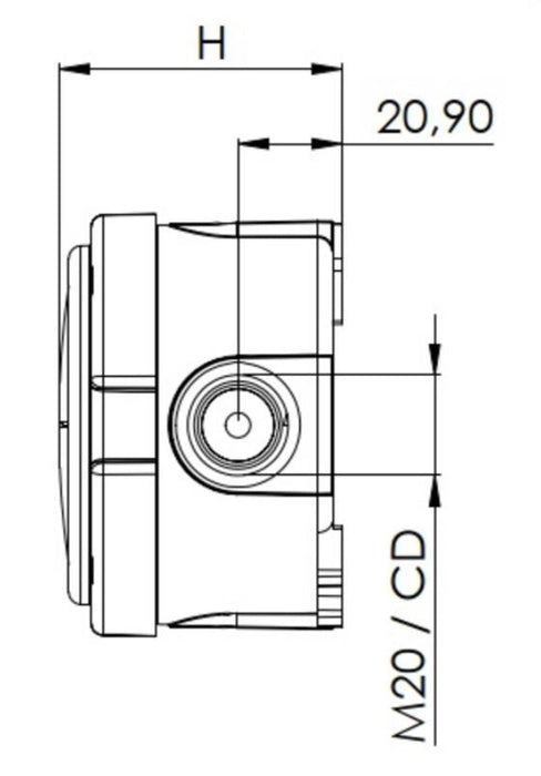 Wiska 10110637 COMBI 304 Circular Junction Box + 3x 3-pole WAGO 221-413 Connectors - White - westbasedirect.com