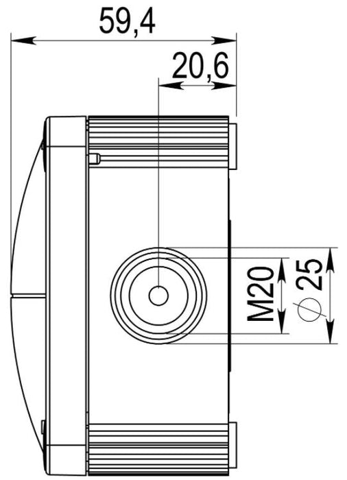 Wiska 10109675 COMBI 407 Junction Box + 3x 3-pole WAGO 221-413 Connectors - White - westbasedirect.com