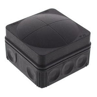 Wiska 10061999 COMBI 108 Empty Junction Box - Black