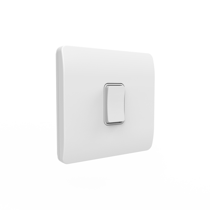 Forum CUL-42499 Culina 1 Gang Kinetic Switch Frame For Slim Grid White - westbasedirect.com