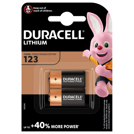 Duracell Photo Lithium Ultra CR123A | 2 Pack - westbasedirect.com