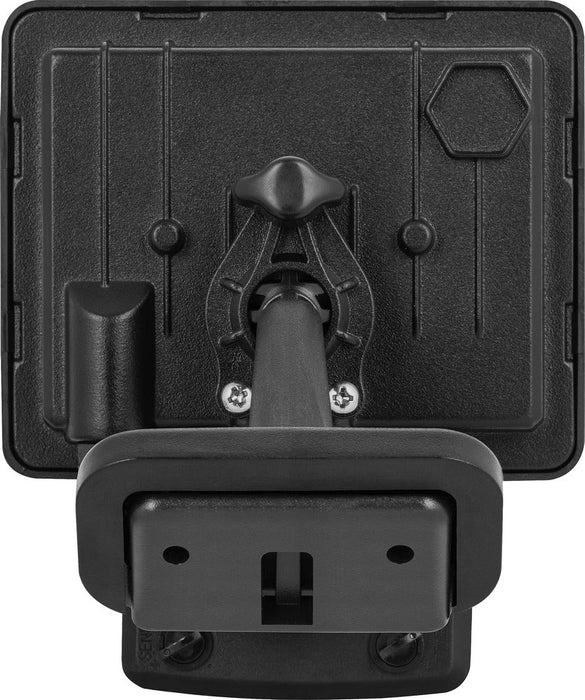 Luceco EFLD10B40P-06 10W Essence Security PIR Floodlight with Ball Joint 1m Cable - Dusk-Till-Dawn Override PIR - Black - westbasedirect.com