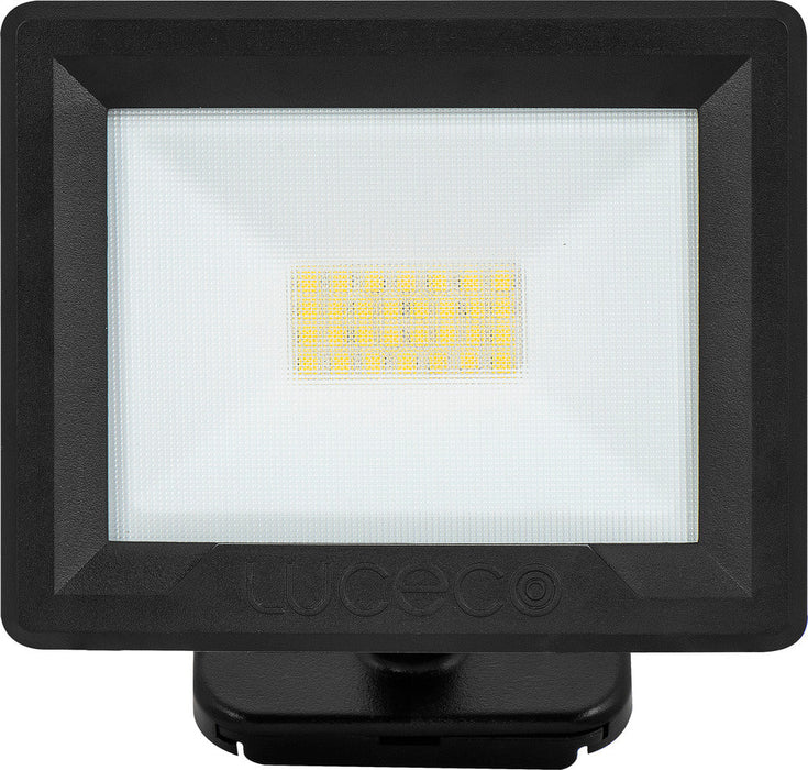Luceco EFLD20B40-06 20W Essence Security Non-PIR Floodlight with Ball Joint 1m Cable - Black - westbasedirect.com