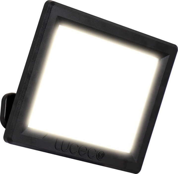 Luceco EFLD50B40-06 50W Essence Security Non-PIR Floodlight with Ball Joint 1m Cable - Black - westbasedirect.com