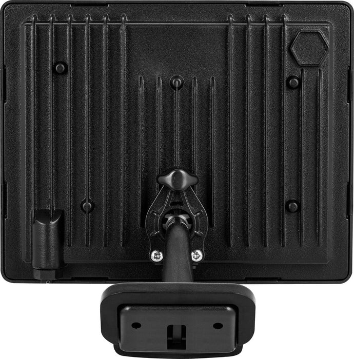 Luceco EFLD50B40P-06 50W Essence Security PIR Floodlight with Ball Joint 1m Cable - Dusk-Till-Dawn Override PIR - Black - westbasedirect.com