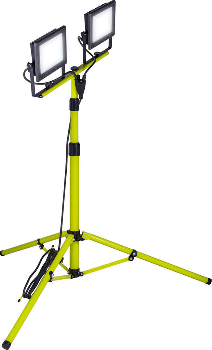 Luceco EFLDTT50B50 Eco Tripod Black Twin 5000lm 2x50W 5000K - UK Plug - westbasedirect.com