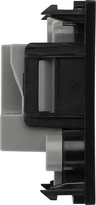 BG EM2ASB Euro Module 2A Round Pin Unswitched Socket - Black - westbasedirect.com