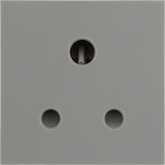 BG EM5ASG Euro Module 5A Round Pin Unswitched Socket - Grey - westbasedirect.com