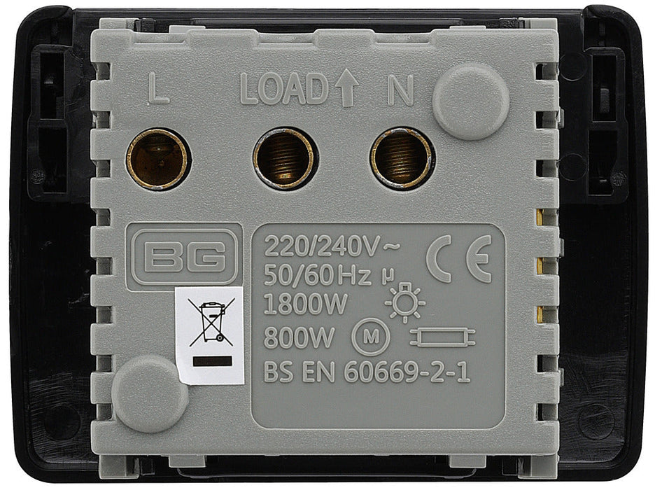 BG EMKYCSB Euro Module 16A Key Card Switch (50 x 50) - Black - westbasedirect.com