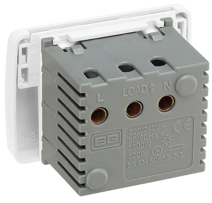 BG EMKYCSW Euro Module 16A Key Card Switch (50 x 50) - White - westbasedirect.com