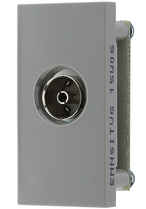 BG EMNSITVG Euro Module Co-Axial (Isolated) Connection - Grey - westbasedirect.com