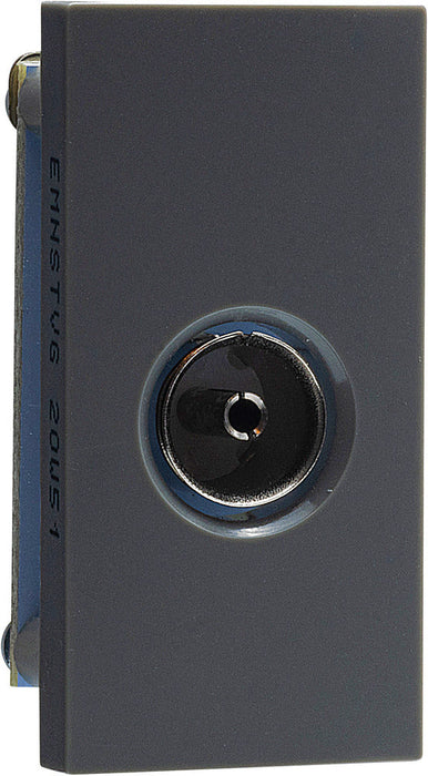 BG EMNSTVG Euro Module Co-Axial Connection - Grey - westbasedirect.com