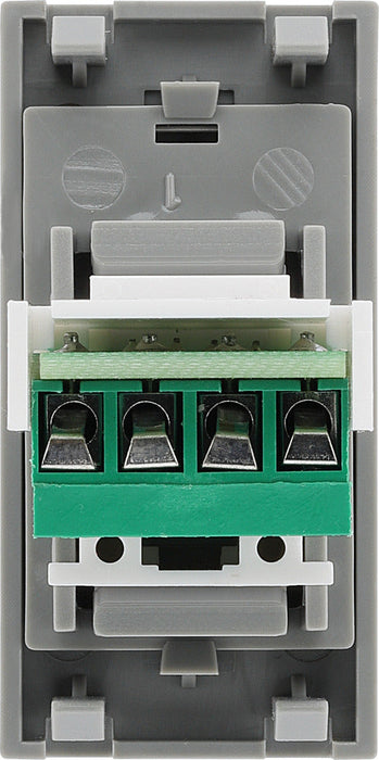 BG EMRJ11G Euro Module Telephone RJ11 (Screw) - Grey - westbasedirect.com