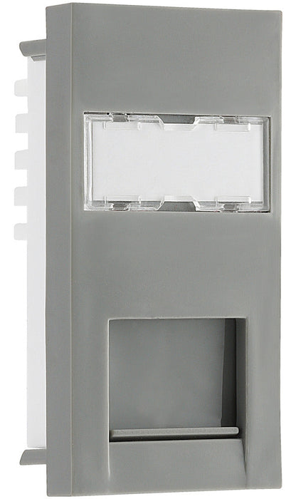 BG EMRJ45C5EG Euro Module Data RJ45, CAT5e (IDC) - Grey - westbasedirect.com