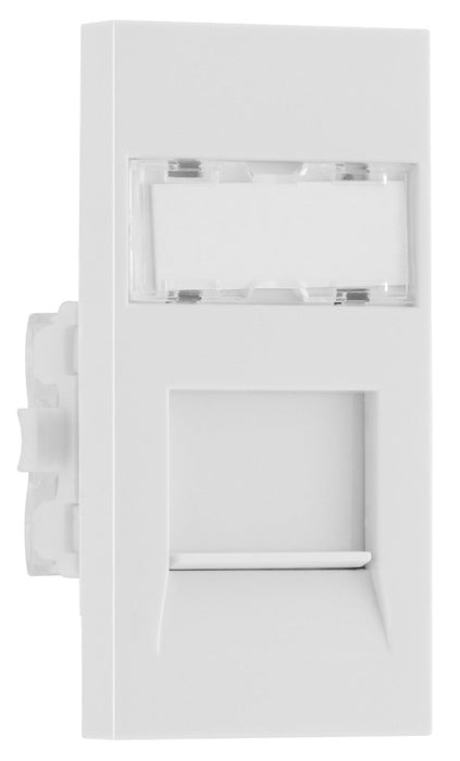 BG EMRJ45C6W Euro Module Data RJ45, CAT6 (IDC) - White - westbasedirect.com
