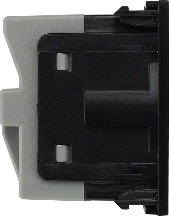 BG EMSCHSB Euro Module 16A Schuko Unswitched Socket - Black - westbasedirect.com