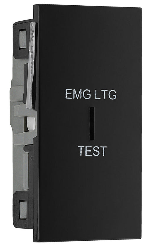 BG EMSW12ELB Euro Module 20AX 2-Way Key Switch - Black (Emergency lighting test) - westbasedirect.com