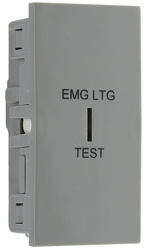 BG EMSW12ELG Euro Module 20AX 2-Way Key Switch - Grey (Emergency lighting test) - westbasedirect.com