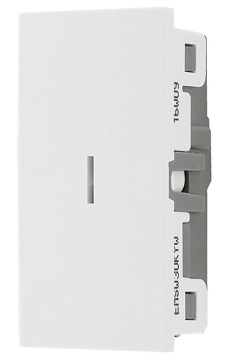BG EMSW30KYW Euro Module 20A DP Key Switch - White - westbasedirect.com
