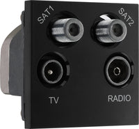 BG EMTVFMSAT2B Euro Module TV, Radio, Dual Satellite Module - Black