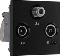 BG EMTVFMSATB Euro Module TV, Radio, Dual Satellite - Black