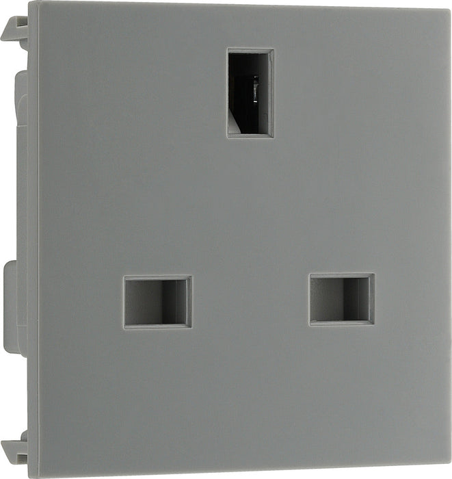 BG EMUKSG Euro Module 13A UK Unswitched Socket - Grey - westbasedirect.com