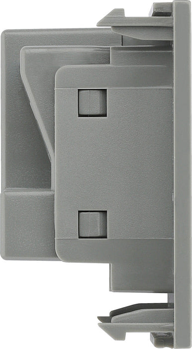 BG EMUKSG Euro Module 13A UK Unswitched Socket - Grey - westbasedirect.com