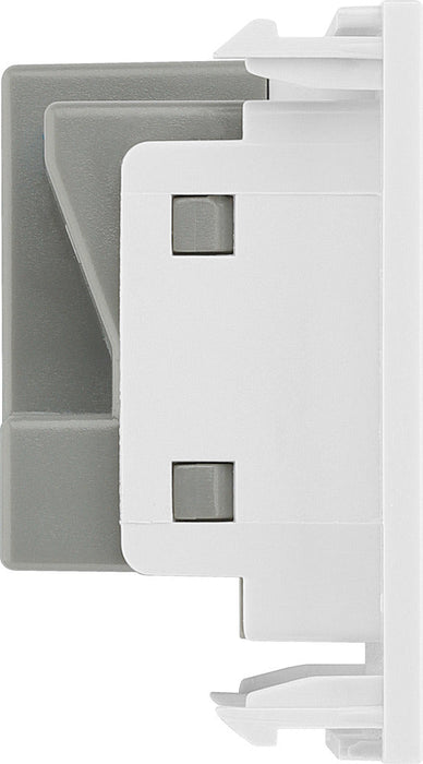 BG EMUKSW Euro Module 13A UK Unswitched Socket - White - westbasedirect.com