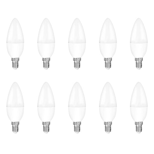 Aurora EN-DCNDE145/27 EDim 230V Candle E14 5W 400lm Dimmable LED Lamp 2700K Warm White (10 Pack) - westbasedirect.com