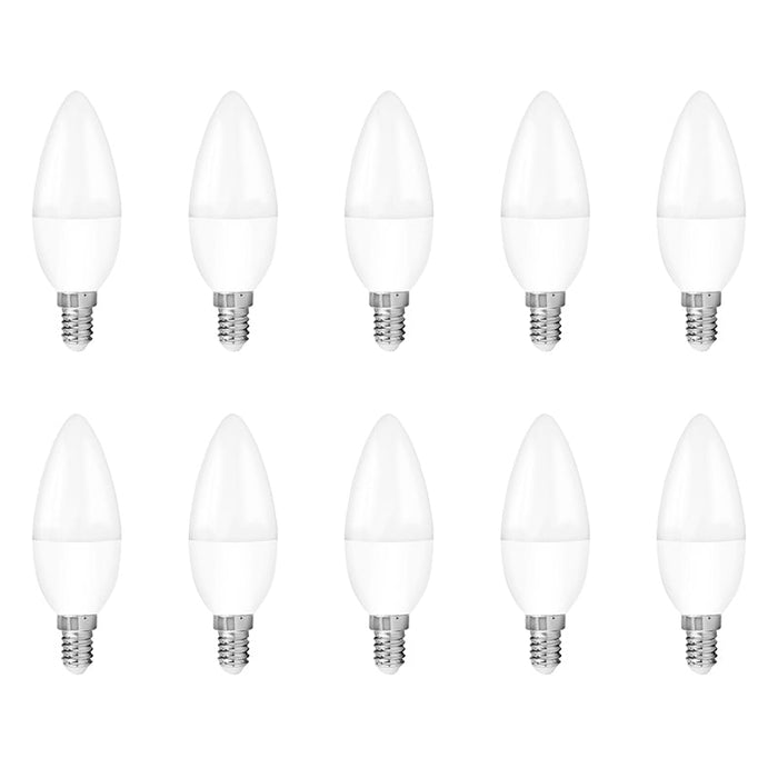 Aurora EN-DCNDE145/27 EDim 230V Candle E14 5W 400lm Dimmable LED Lamp 2700K Warm White (10 Pack) - westbasedirect.com
