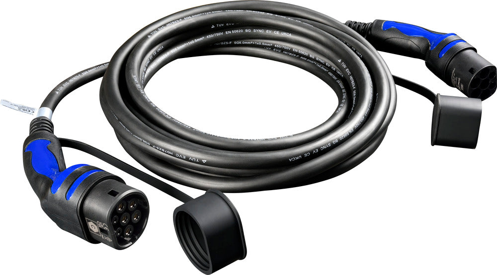 SyncEV EVC22328TL Mode 3 EV Charging Cable 8m Type 2 to Type 2 Three Phase - westbasedirect.com