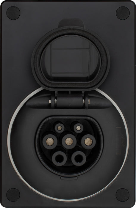 SyncEV Compact Car Charger 7.4kW Type 2 Socketed GSM/WiFi - Black - westbasedirect.com