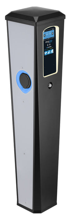 BG SyncEV EVPCFSM27NBGR Pro Charger Floor Mount Dual Socket Outlet Single Phase 2X7.4kW Integrated MID Meter 4G - westbasedirect.com