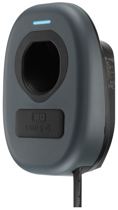 BG SyncEV EVWC2T7G EV Wall Charger 7.4kW Single Phase Type 2 Tethered Wi-Fi, 7.5m cable (incl. CT clamp) - westbasedirect.com