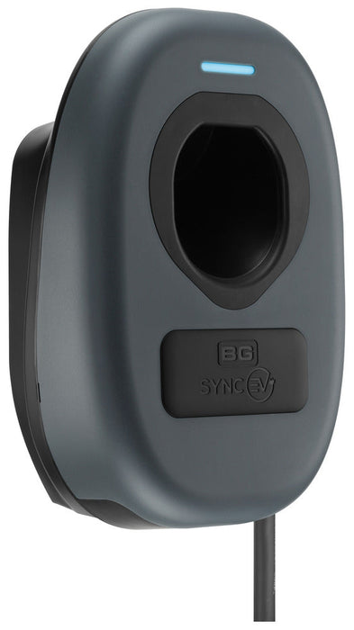 BG SyncEV EVWC2T7GG EV Wall Charger 7.4kW Single Phase Type 2 Tethered Wi-Fi + 4G*, 7.5m cable (incl. CT clamp) - westbasedirect.com
