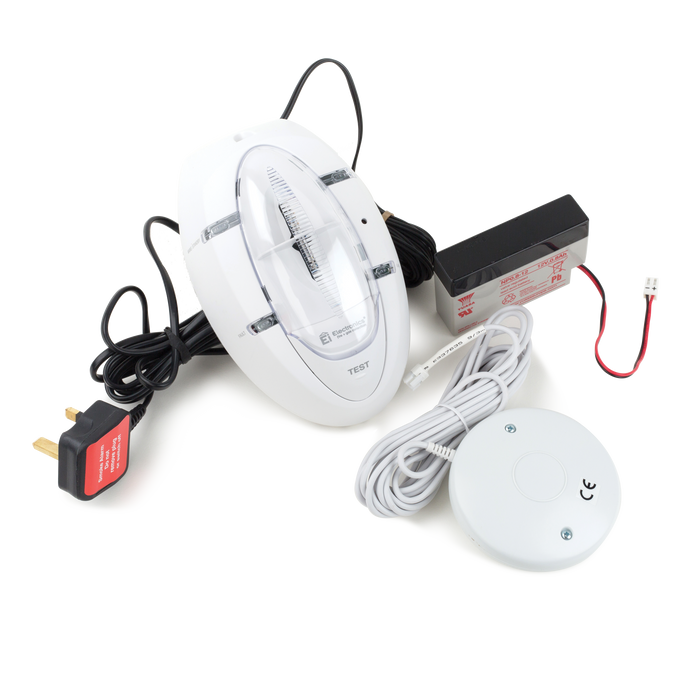 Aico Ei170RF Mains Powered RadioLINK Alarm Kit for Deaf & Hard of Hearing 230V with Rechargeable Backup - westbasedirect.com