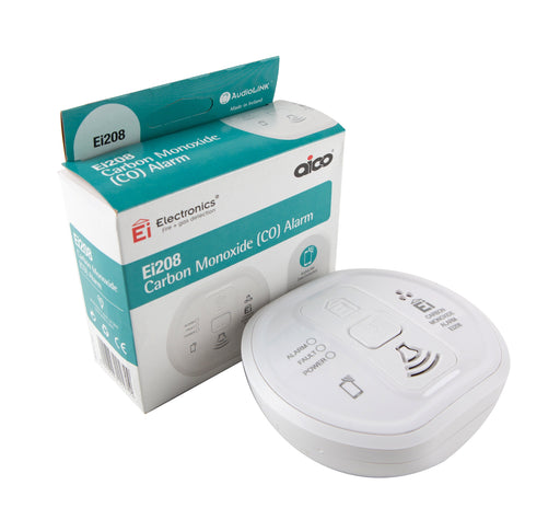 Aico Ei208 Battery Powered AudioLINK Carbon Monoxide (CO) Alarm Lithium Battery - westbasedirect.com