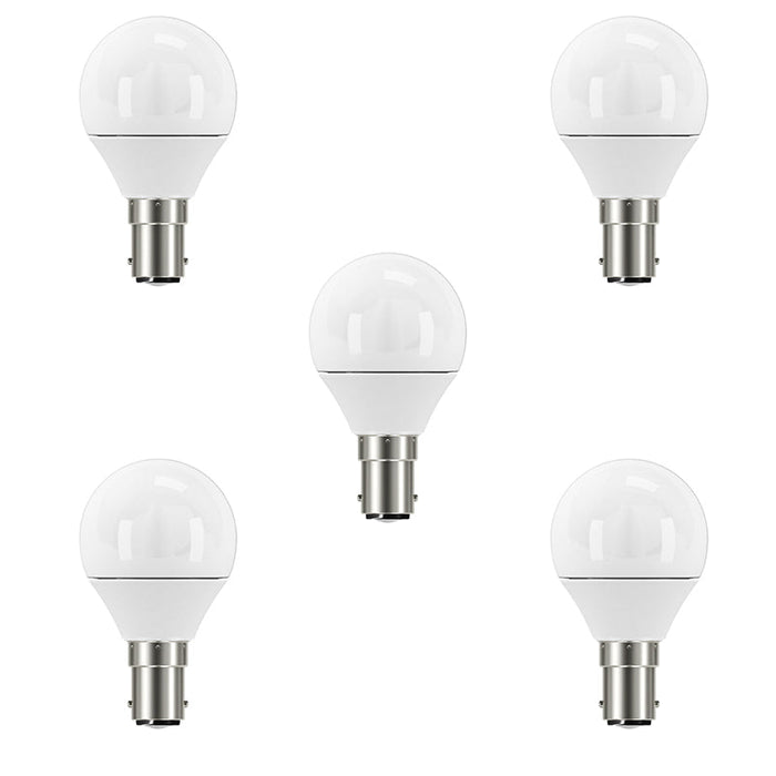Eveready S13605 B15 SBS Golf LED Bulb Opal 4.9W 470lm Daylight 6500K (5 Pack)