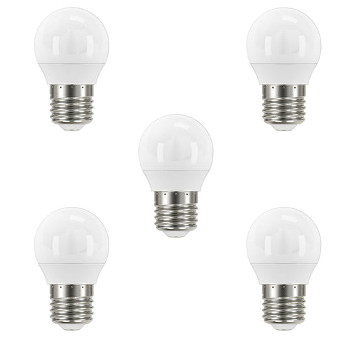 Eveready S13606 E27 ES Golf LED Bulb Opal 4.9W 470lm Warm White 3000K (5 Pack) - westbasedirect.com
