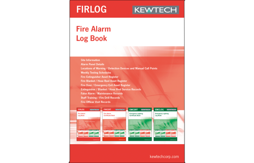 Kewtech FIRLOG Fire Alarm Maintenance Log Book - westbasedirect.com
