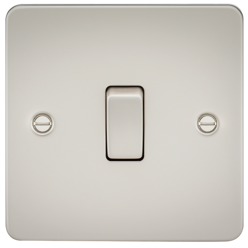Knightsbridge FP2000PL Flat Plate 10AX 1G 2 Way Switch - Pearl - westbasedirect.com