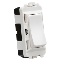 Knightsbridge GDM001U 20AX 2 Way SP Grid Module - White
