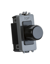 Knightsbridge GDM022MB 6A 1G 2-Way Dummy Dimmer Module - Matt Black