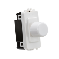 Knightsbridge GDM200U 1G 2-Way 10-200W 10-100W LED Trailing Edge Dimmer - White
