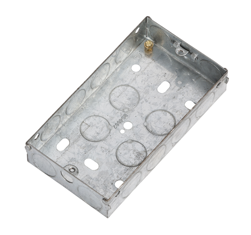 Knightsbridge GSK225 2G 25mm Galvanised Steel Box - westbasedirect.com