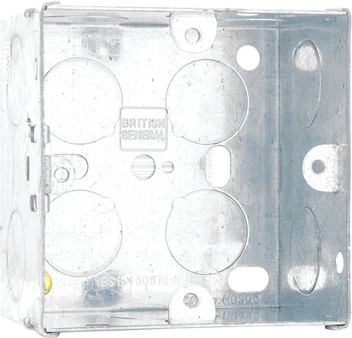 BG HGS06 1G 47mm Steel Knockout Box - westbasedirect.com