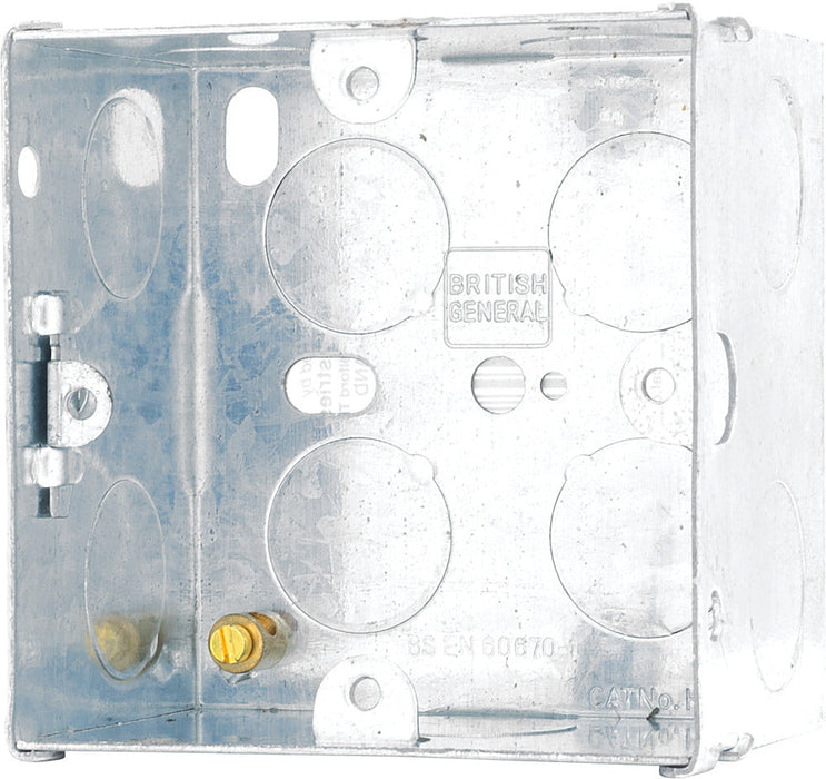 BG HGS06 1G 47mm Steel Knockout Box - westbasedirect.com