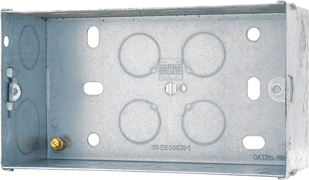 BG HGS07 2G 47mm Steel Knockout Box - westbasedirect.com