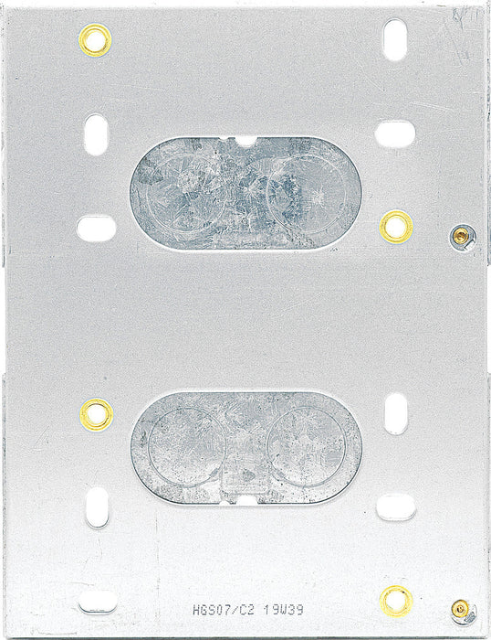 BG HGS07/C2 2x2G 47mm Steel Knockout Box - Combination Plate - westbasedirect.com